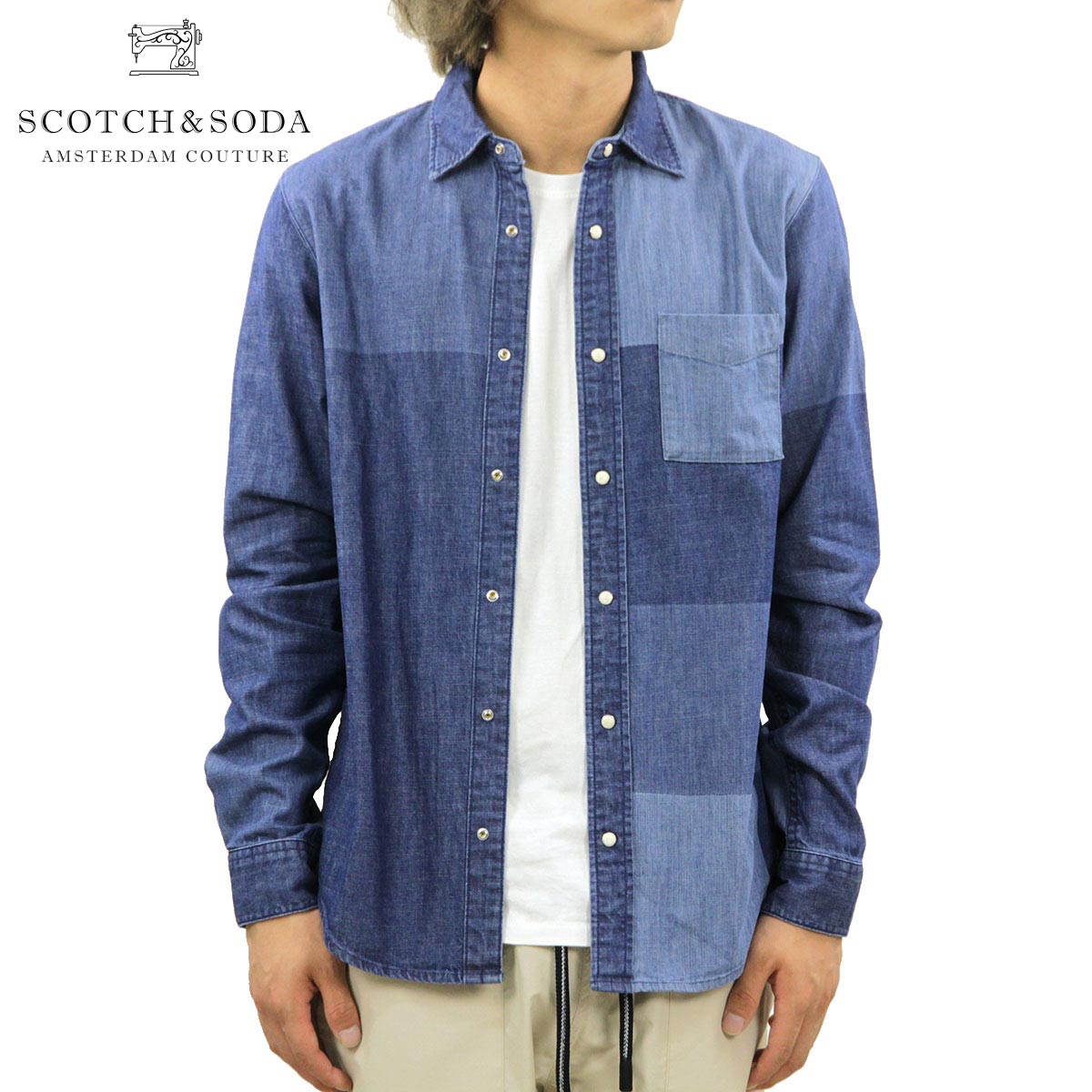 スコッチアンドソーダ シャツ メンズ 正規販売店 SCOTCH＆SODA 長袖 