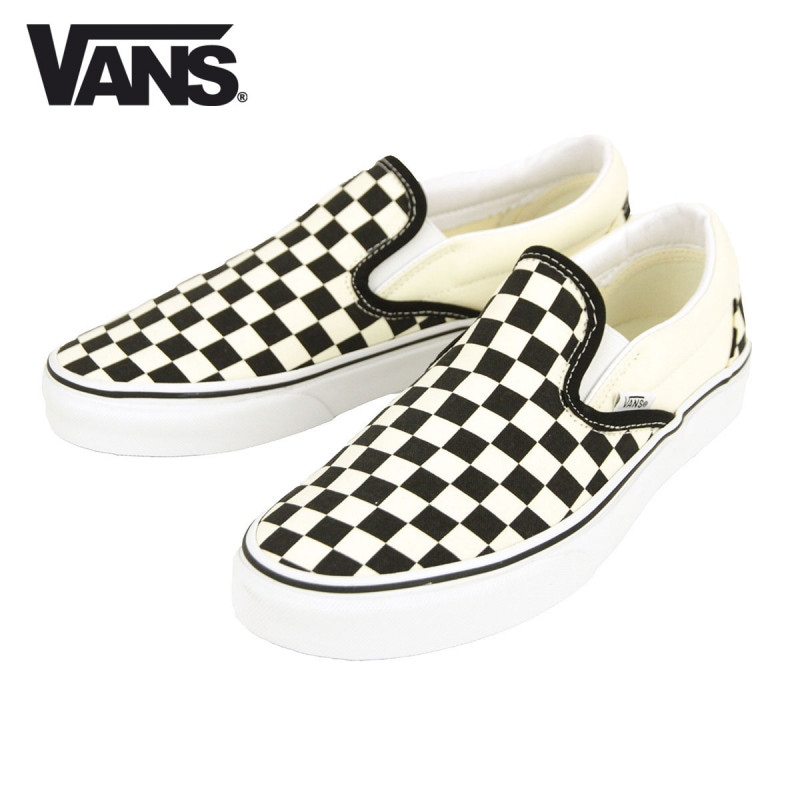 Х åݥ  Ź VANS ˡ åܡ VANS CLASSIC SLIP-ON BLK&WHTCHCKERBOARD/WHT VN000EYEBWW A33B B1C C4D D2E E01F