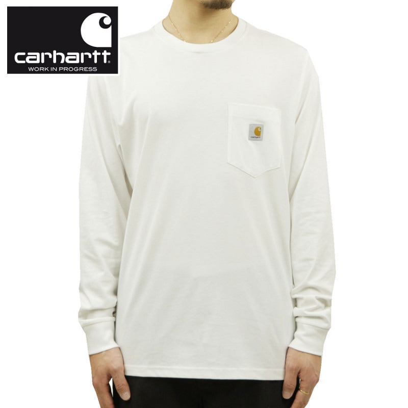 �����ϡ��� ����T ��� ������ CARHARTT WIP ĹµT����� �ݥ�T L/S POCKET T-SHIRT WHITE I022094 02 AB0B B1C C1D D2E E01F