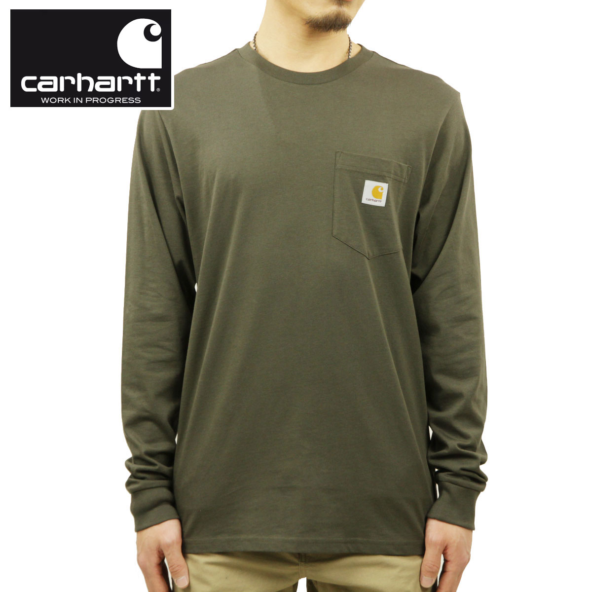 カーハート ロンT メンズ 正規品 CARHARTT WIP 長袖Tシャツ ポケT L/S POCKET T-SHIRT CYPRESS I022094 63 クリスマス プレゼント ラッピング カーハート ロンT メンズ 正規品 CARHARTT WIP 長袖Tシャツ ポケT L/S