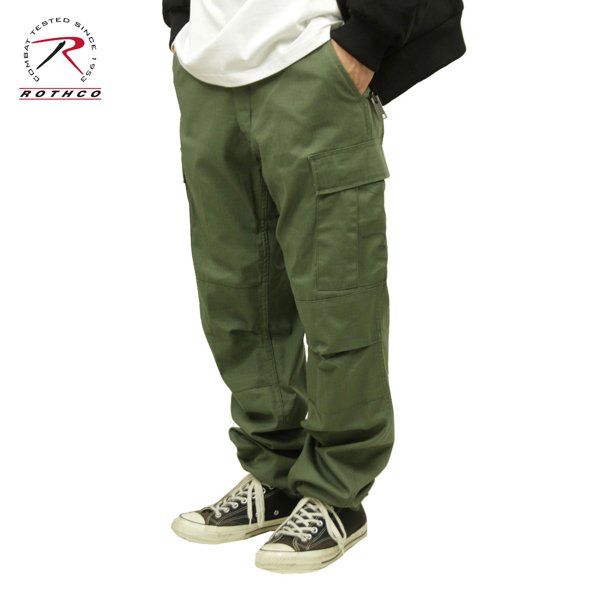 ロスコ カーゴパンツ メンズ 正規品 ROTHCO ボトムス ミリタリーパンツ ROTHCO RIP-STOP BDU CARGO PANTS OLIVE  クリスマス プレゼント ラッピング 000000027398_xRZKPLd.jpg