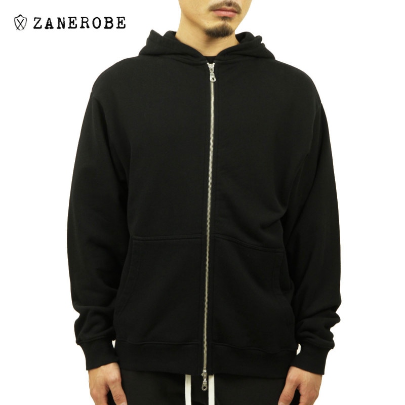  ѡ  Ź ZANEROBE åץåץѡ ORGO HOOD ZIP SWEAT BLACK 411-NR A13B B1C C1D D5E E13F