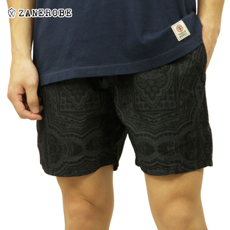  硼ȥѥ  Ź ZANEROBE ܥȥॹ ZEPHYR CHINO SHORT PANTS PAISLEY DARK GREY/BLACK 609-NR A13B B1C C2D D4E E13F