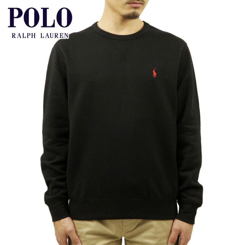 【日本製】ラルフローレン スウェット トレーナー L相当 黒 ポロ ラルフローレン スウェット メンズ 正規品 POLO RALPH