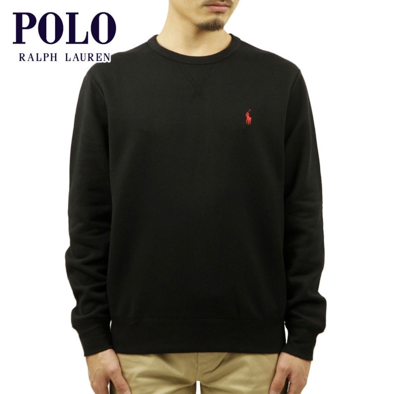 ݥ ե å   POLO RALPH LAUREN ȥ졼ʡ RL FLEECE CREWNECK SWEATSHIRT K221SC25 710766772001 POLO BLACK A05B B1C C1D D5E E13F