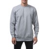 ץ å  Ź PROCLUB ȥ졼ʡ إӡ 礭 HEAVY WEIGHT CREW NECK FLEECE PULLOVER SWEATSHIRT(13OZ) HEATHER GREY #141 AB6B B1C C1D D5E E02F