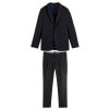 åɥ åȥå  Ź SCOTCH&SODA  岼å SINGLE-BREASTED COTTON-POPLIN BLAZER JACKET & SLAX PANTS SET UP ANTHRACITE BLACK 169035 61700 169137 61515 4524 08 A39B B1C CGD DYE E13F