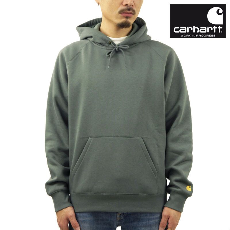 カーハート パーカー メンズ 正規品 CARHARTT WIP ワンポイント ロゴ プルオーバーパーカー HOODED CHASE SWEATSHIRT PULLOVER PARKA THYME / GOLD OLIVE I033661 / I026384 0SNXX 0000000283342_HYGC0q9.jpg