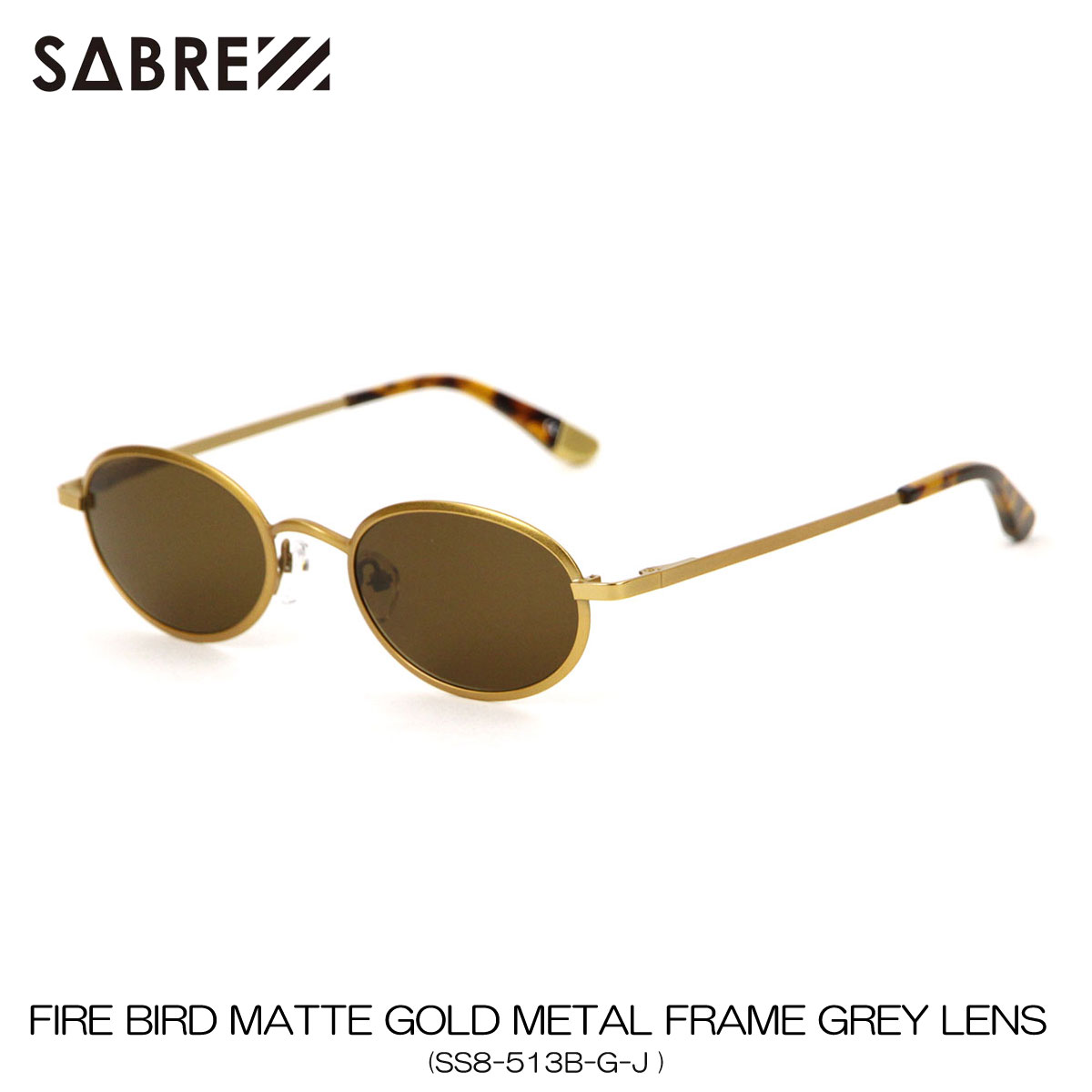 セイバー SABRE 正規販売店 サングラス FIRE BIRD MATTE GOLD L FRAME GREY LENS SUNGLASS SS8-513B-G-J クリスマス プレゼント ラッピング セイバー SABRE 正規販売店 サングラス FIRE BIRD MATTE GOLD METAL