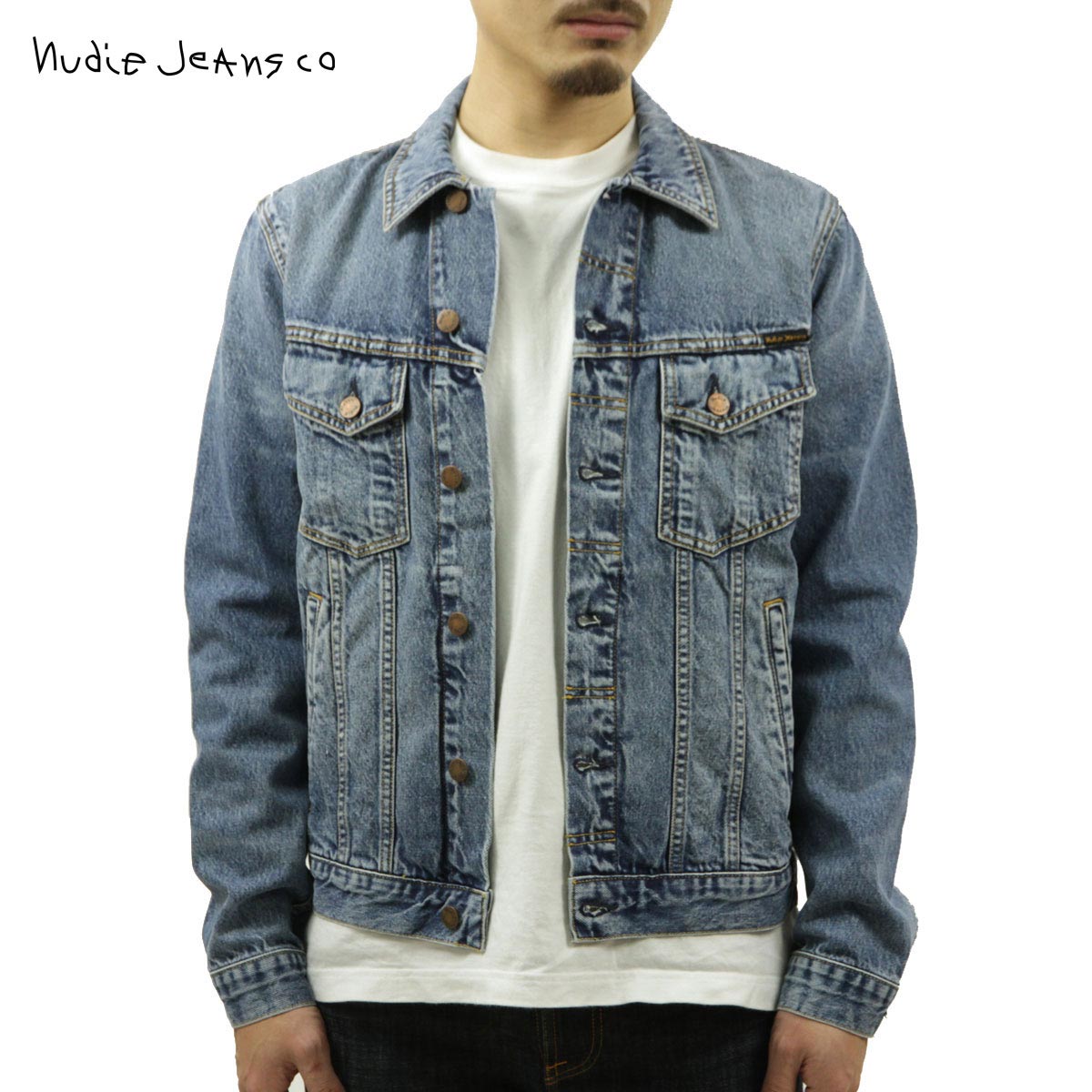 nudie jeans デニムジャケット ヌーディージーンズ ジャケット テリー オーガニックストライ