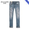 アバクロキッズ ジーンズ ボーイズ 子供服 正規品 AbercrombieKids ジーパン  a&f classic straight jeans light wash 231-706-0197-0