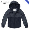 アバクロキッズ パーカー ボーイズ 子供服 正規品 AbercrombieKids  logo full zip hoodie 222-628-0016-022 A00B B5C C1D D5E E0