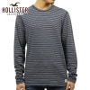 ホリスター ロンT メンズ 正規品 HOLLISTER 長袖Tシャツ Stripe Terry Crew T-Shirt 324-369-1209-204 D00S20|MEN’S TEE|HOLLI