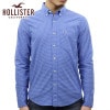 ホリスター シャツ メンズ 正規品 HOLLISTER 長袖シャツ ボタンダウンシャツ  Stretch Poplin Shirt Epic Flex 325-259-1771-228 A03B B1