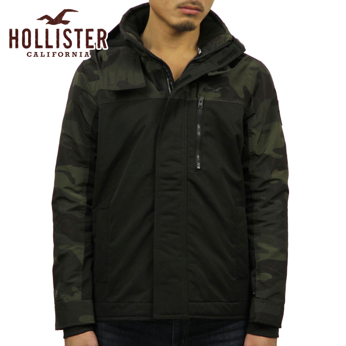 ホリスター アウター メンズ 正規品 HOLLISTER ジャケット フード 