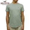 ホリスター Tシャツ メンズ 正規品 HOLLISTER 半袖Tシャツ クルーネックTシャツ カーブヘム Curved Hem T-Shirt 324-368-0624-310 A03B B1C C1