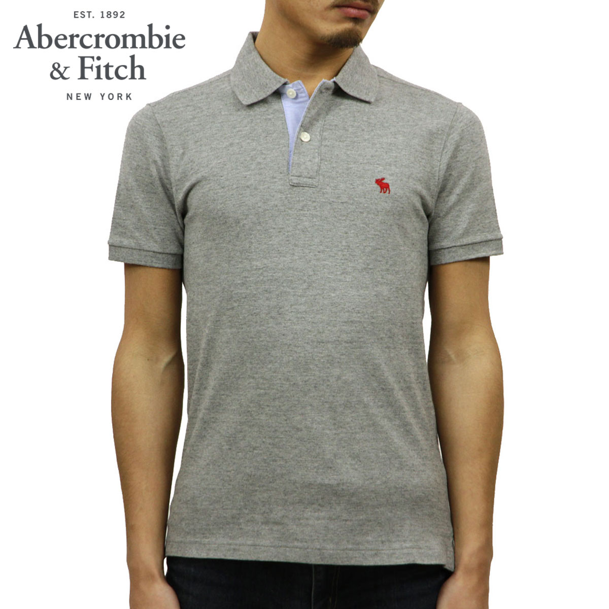 abercrombie&fitch  ポロシャツ アバクロ ポロシャツ 正規品 Abercrombie＆Fitch 半袖ポロシャツ