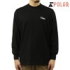 ポーラー メンズ 長袖Tシャツ 正規販売店 POLER クルーネック ロゴ POLER L/S LONG SLEEVE TEE 233MCV0073-BLK BLACK|MEN’S TEE|POLER