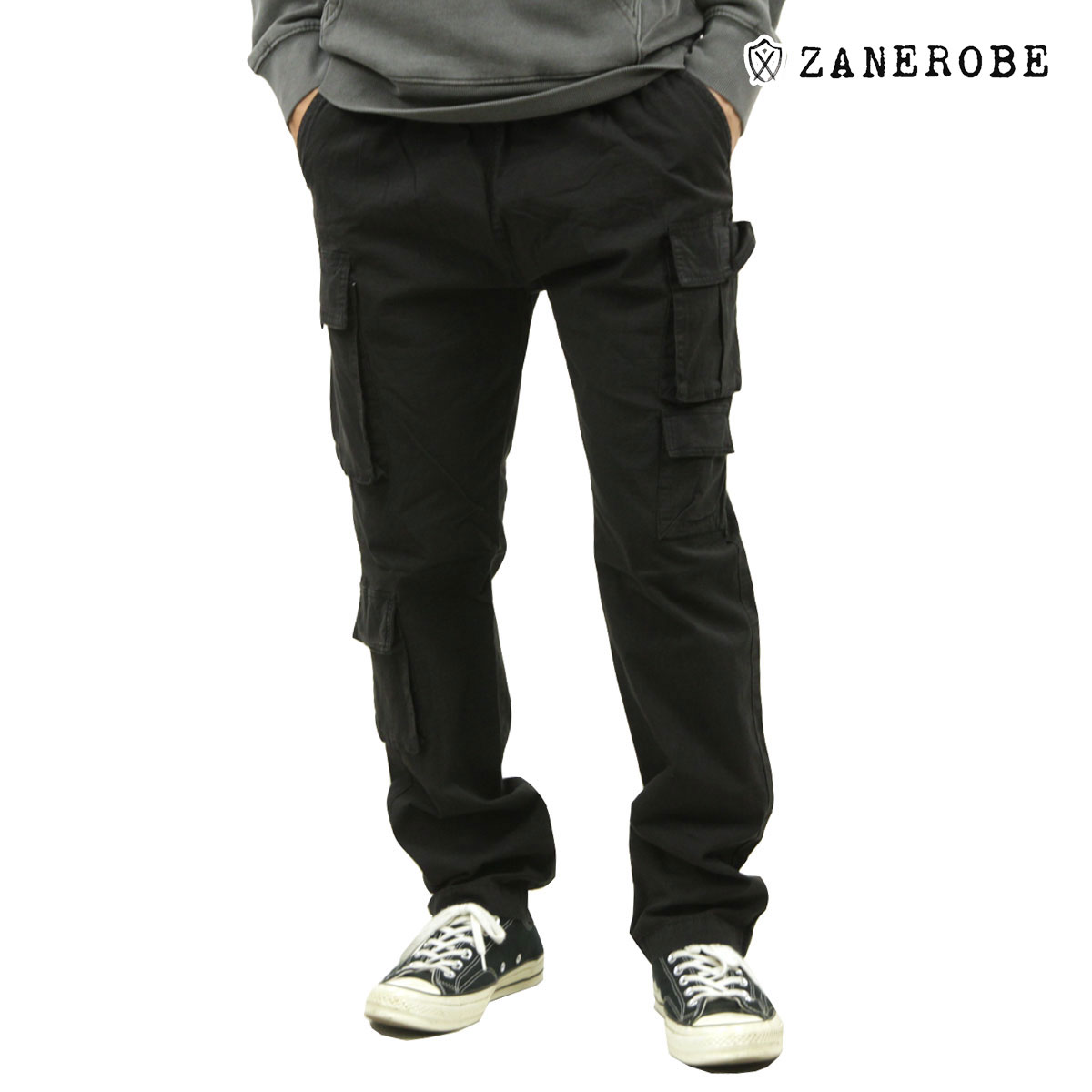 ゼンローブ メンズ ジョガーパンツ 正規販売店 ZANEROBE ボトムス ロングパンツ カーゴパンツ TERRAIN UTILITY RIPSTOP CARGO JOGGER PANT 708-ARI BLACK クリスマス プレゼント ラッピング ゼンローブ メンズ ジョガーパンツ 正規販売店 ZANEROBE ボトムス