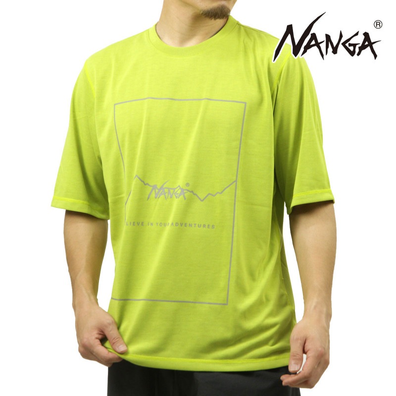 ʥ  ȾµT Ź NANGA ݥꥨƥ ե졼 DRY MIX FRAME LOGO TEE MUSTARD NW2221-1G503 MUSTARD
