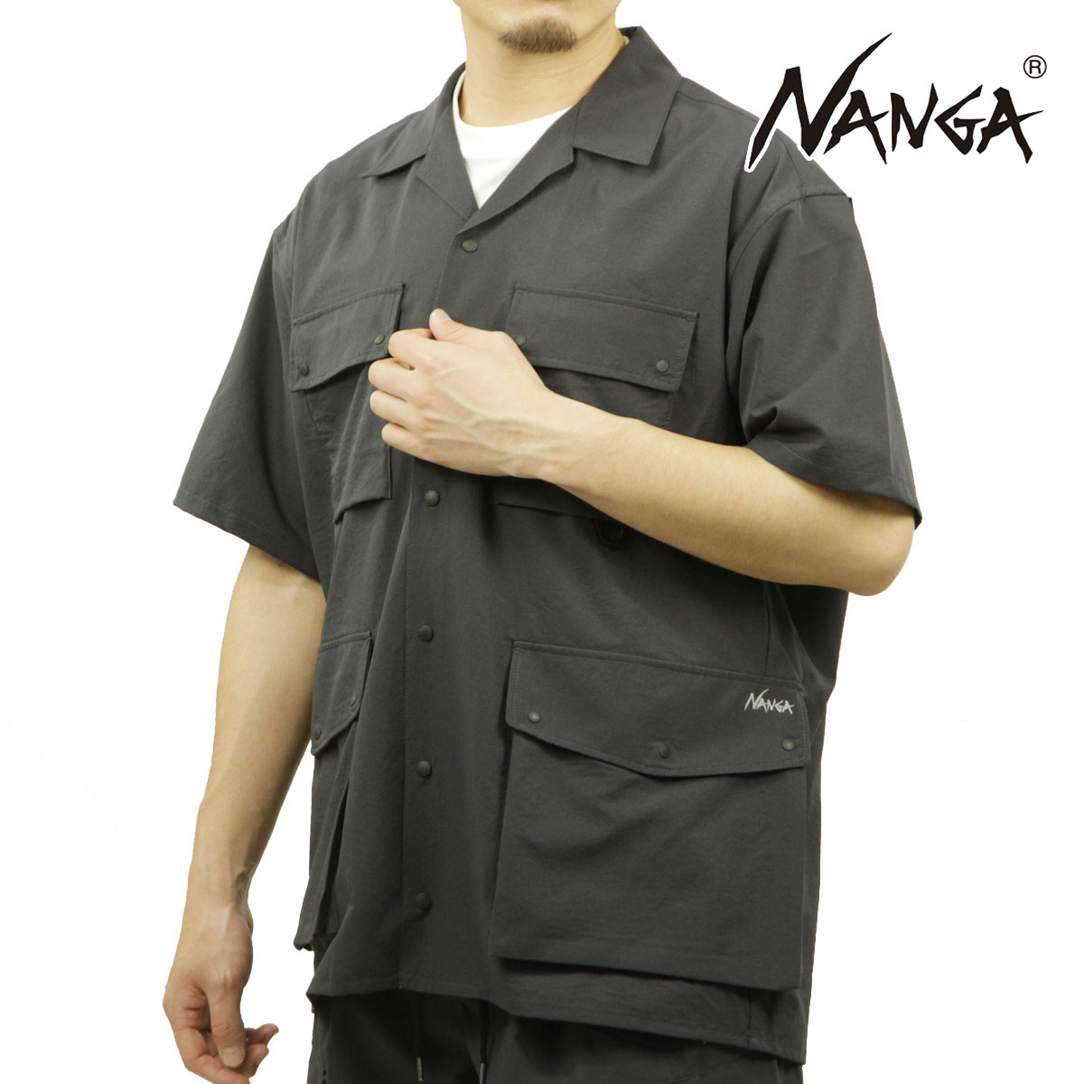 NANGA ナンガ　半袖シャツ　XL NANGA ナンガ Tシャツ 半袖 メンズ エコ ハイブリッド FAM PT