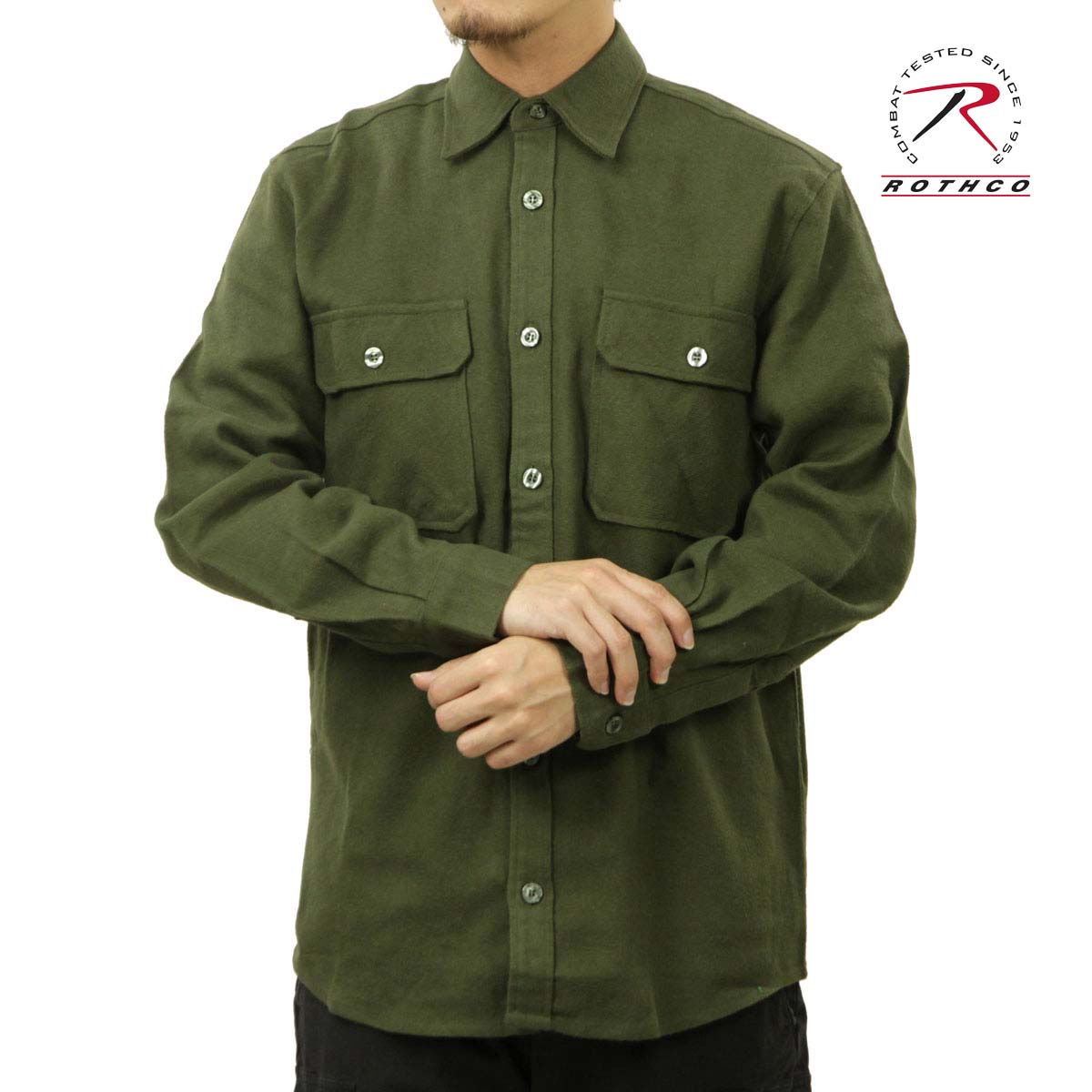 ロスコ メンズ ネルシャツ 正規品 ROTHCO 長袖シャツ フランネルシャツ