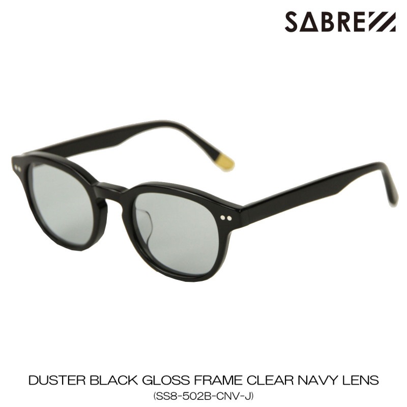 С  ǥ 󥰥饹 Ź SABRE ᤬  DUSTER BLACK GLOSS FRAME CLEAR NAVY LENS SS8-502B-CNV-J
