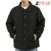 ポーラー メンズ コーチジャケット 正規販売店 POLER アウター ボタンダウン 60/40 COACH JACKET D 243MCV0028-BLK BLACK|MEN’S OUTER＆JACK