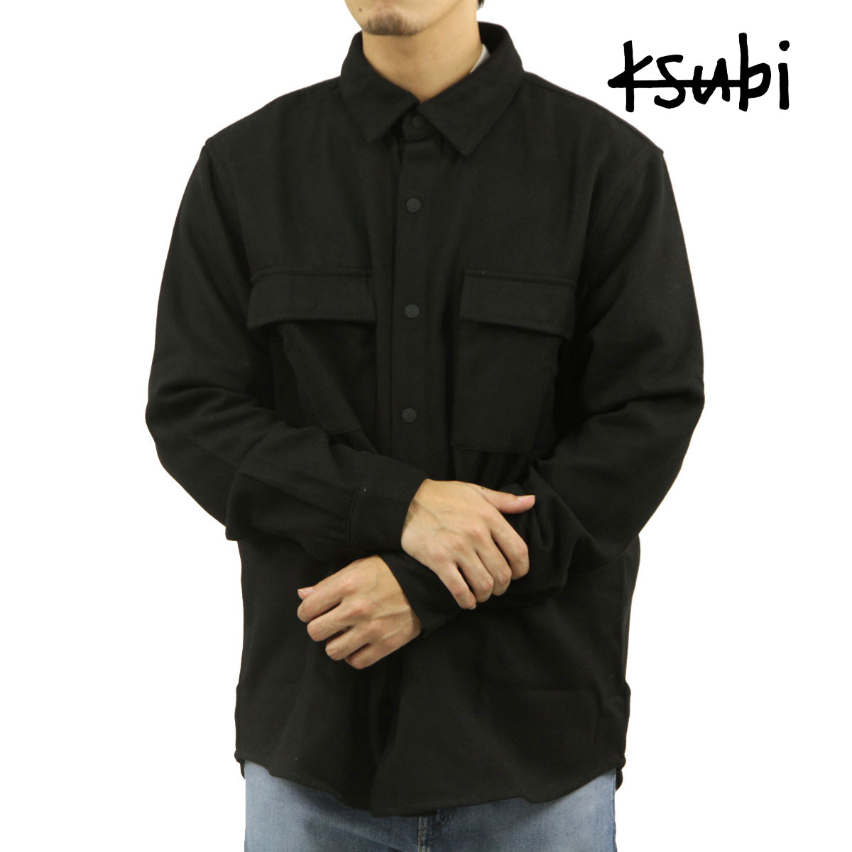 スビ メンズ ワークシャツ 正規販売店 Ksubi アウター ボタンダウン 