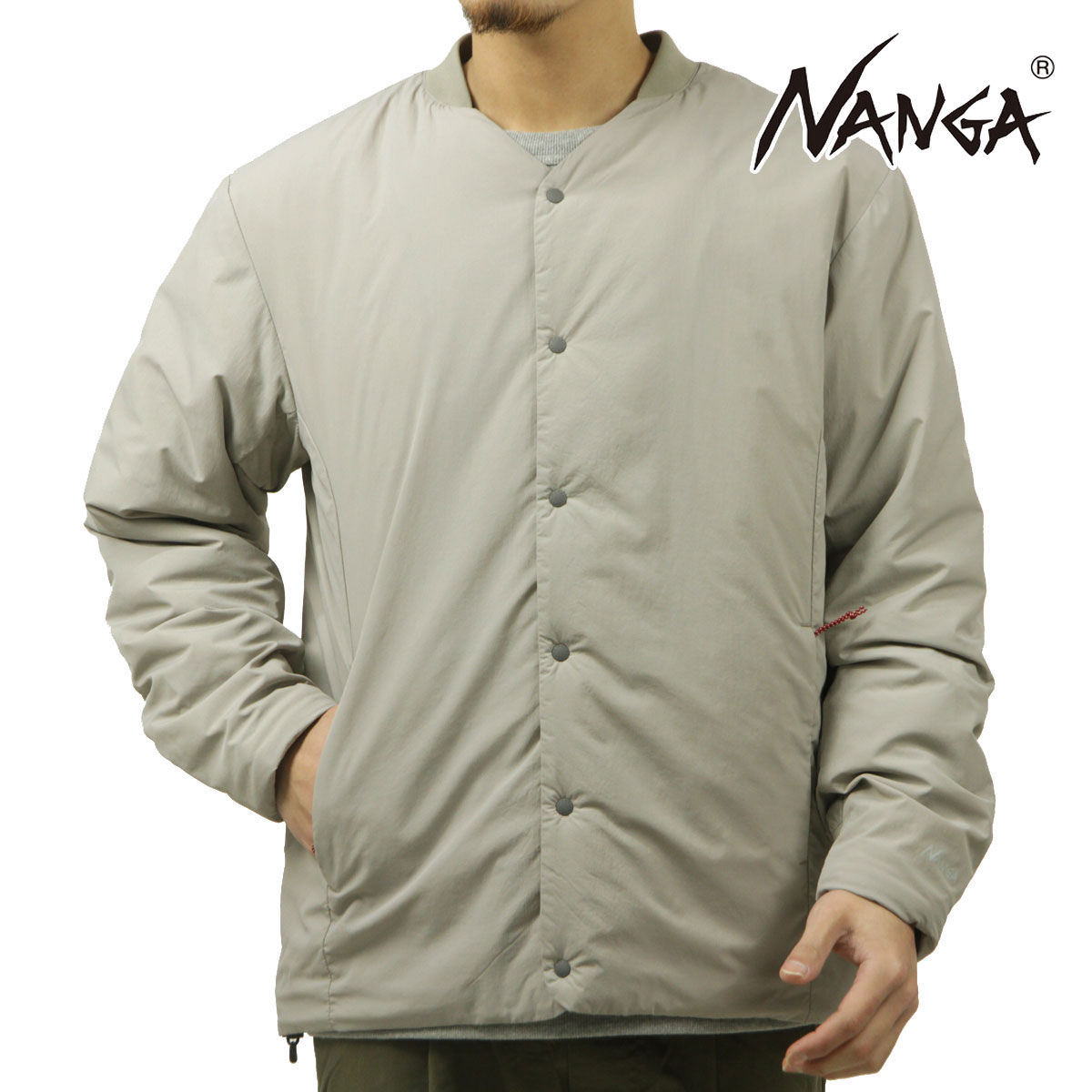 ナンガ メンズ ダウンカーディガン 正規販売店 NANGA ボタンダウン 