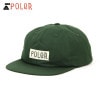 ポーラー POLER 正規販売店 メンズ レディース 帽子 キャップ FURRYFONT 6PANEL CAP GREEN A79B B3C C3D D4E E08F|CAP/HAT|POLER（ポー