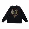 予約商品 9月頃入荷予定 リバーサル メンズ 長袖Tシャツ 正規販売店 REVERSAL クルーネック コットン ロンT TWIN TIGER COTTON LONG SLEEVE 黒 rv25aw1