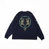 予約商品 9月頃入荷予定 リバーサル メンズ 長袖Tシャツ 正規販売店 REVERSAL クルーネック コットン ロンT TWIN TIGER COTTON LONG SLEEVE 紺 rv25aw1