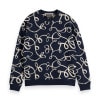 予約商品 8月頃入荷予定 スコッチアンドソーダ メンズ スウェット 正規販売店 SCOTCH＆SODA クルーネック トレーナー AOP SWEATSHIRT 181520 401 43804 AOP