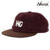 ナンガ メンズ レディース キャップ 正規販売店 NANGA コーデュロイ ロゴ 帽子 CORDUROY NNG LOGO CAP N2532-3A057Z BRD BURGUNDY|CAP/HAT|