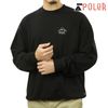 ポーラー メンズ スウェット 正規販売店 POLER クルーネック ロゴ トレーナー PSYCHEDELIC LOGO CREW 253MCV0041-BLK BLACK|MEN’S FLEECE＆P