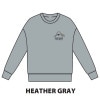 ポーラー メンズ スウェット 正規販売店 POLER クルーネック ロゴ トレーナー PSYCHEDELIC LOGO CREW 253MCV0041-HGY HEATHER GRAY|MEN’S F