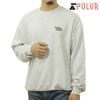 ポーラー メンズ スウェット 正規販売店 POLER クルーネック トレーナー POLER STUFF CREW 253MCV0042-AGY ASH GRAY