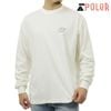ポーラー メンズ 長袖Tシャツ 正規販売店 POLER クルーネック ロゴ ロンT PSYCHEDELIC LOGO RELAX FIT L/S TEE 253MCV0072-WHT WHITE|ME
