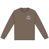 ポーラー メンズ 長袖Tシャツ 正規販売店 POLER クルーネック ロゴ ロンT PSYCHEDELIC LOGO RELAX FIT L/S TEE 253MCV0072-LBR LT.BROWN