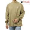 ポーラー メンズ 長袖Tシャツ 正規販売店 POLER クルーネック ロゴ ロンT PSYCHEDELIC LOGO RELAX FIT L/S TEE 253MCV0072-LBR LT.BROWN