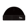 ポーラー メンズ レディース ニットキャップ 正規販売店 POLER ロゴ ニット帽 ビーニー SHALLOW BEANIE 253MCV0108-BLK BLACK|CAP/HAT|POLER（ポー