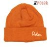 ポーラー メンズ レディース ニットキャップ 正規販売店 POLER ロゴ ニット帽 ビーニー SHALLOW BEANIE 253MCV0108-ORG ORANGE