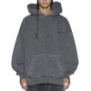 スビ メンズ パーカー 正規販売店 KSUBI バックプリント プルオーバー フーディー THORNED EKCESS HOODIE 51592797 CHARCOAL|MEN’S FLEECE＆PA