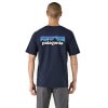 パタゴニア メンズ 半袖Tシャツ 正規品 patagonia クルーネック ロゴ バックプリント P-6 LOGO RESPONSIBILI-TEE 38504 NENA NEW NAVY|MEN’S