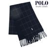 �ݥ� ���ե������ ��� ��ǥ����� �ޥե顼 ������ POLO RALPH LAUREN �������� ��С����֥� ���� REVERSIBLE WINDOWPANE SCARF PC0743 443 CLASSIC NAVY A05B B3C C3D D7E E06F