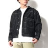 �ҥ塼���ȥ� ��� �ǥ˥ॸ�㥱�å� ��������Ź HOUSTON ������1 �������� �ܥ�������� TYPE1 DENIM JACKET T-BACK 51373 BK BLACK