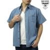 �ҥ塼���ȥ� ��� Ⱦµ����� ��������Ź HOUSTON �ܥ�������� �������� WABASH S/S 40'S WORK SHIRT 41350 VW INDIGO VINTAGE WASH