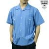 �ҥ塼���ȥ� ��� Ⱦµ����� ��������Ź HOUSTON �ܥ�������� �����奢�륷��� CUBA SHIRT 41305 BL BLUE