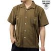 �ҥ塼���ȥ� ��� Ⱦµ����� ��������Ź HOUSTON �ܥ�������� �����奢�륷��� CUBA SHIRT 41305 BR BROWN